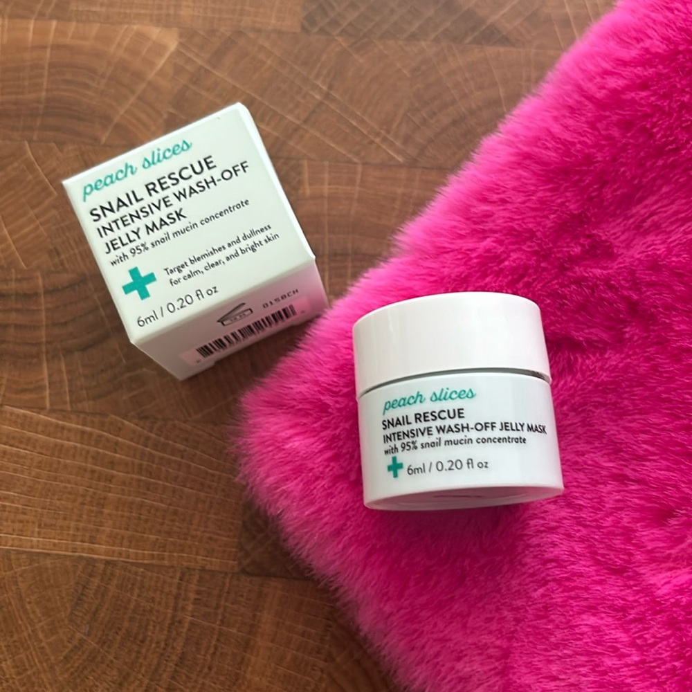 3 for $15/Peach Slices Snail Rescue Intensive Wash-off Jelly Mask